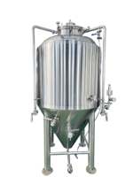 Cuve de Fermentation Conique en Acier Inoxydable 304, 200L, 300L, 500L, 600L, 800L, Type Unitank, à Double Enveloppe, pour Brasserie Artisanale