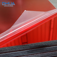 Feuilles de miroir flexibles en acrylique 4 pieds x 6 pieds 1220x1830 3 mm 2440*1220 mm 4x8 pieds argentées dorées rouges en plastique Feuilles de miroir en acrylique