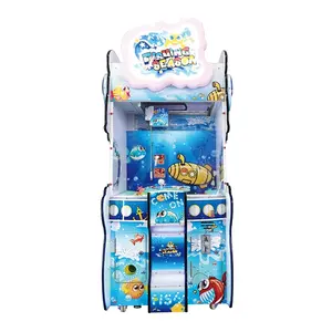 Çocuk eğlence ekipmanları piyango makinesi balıkçılık sezonu Arcade oyun okyanus balığı makinesi