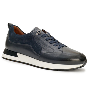 Zapatillas Deportivas Negras para Hombre, Estilo Básico para Caminar, Calzado Informal Transpirable de Cuero Real, Buena Venta - Product Image 5