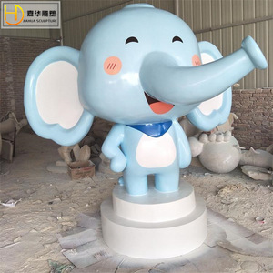 Jiahua Cartoon <b>Elephant</b> Sculpture Fiberglass Outdoor Floor Mount Figure <b>Decoration</b> - Product Image 4