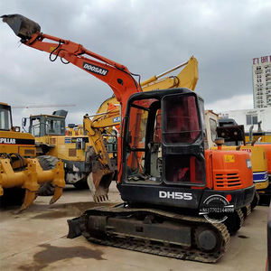 Mini pelleteuse Doosan d'occasion DH55 DH70 DH75 DX55 avec lame de bulldozer de 6 tonnes Composants du moteur et du moteur Série Doosan55 - Product Image 1