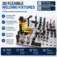 Kit de positionnement et de serrage pour table de soudage 3D, dispositifs de fixation réglables pour la fabrication de structures en acier