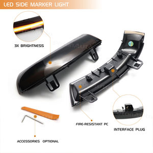 Feux <span class=keywords><strong>de</strong></span> clignotants dynamiques à LED pour VW <span class=keywords><strong>GOLF</strong></span> <span class=keywords><strong>5</strong></span> GTI V MK5 Jetta Passat B5.<span class=keywords><strong>5</strong></span> B6 3C Sharan Superb, clignotants séquentiels - Product Image 3