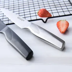 سكين احترافي لقطع اللحوم للمطبخ مقاس 8 بوصات إصدار جديد سكين نحت ومسننة بمقبض مفرغ