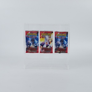 Distributeur de boosters en acrylique transparent anti-UV à 3 emplacements pour cartes TCG – Présentoir de rangement - Product Image 1