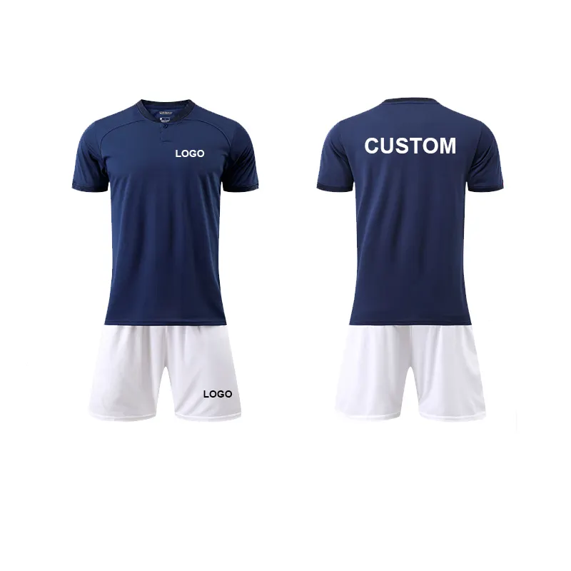 Nieuwe Aangepaste Hoge Kwaliteit Heren Voetbaltenues Jersey Set Team Club Voetbalkleding Voetbal Voetbal Jersey Uniformen Sets