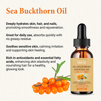 Minyak Esensial Sea Buckthorn Alami Cold-pressed untuk Merevitalisasi Kuku, Rambut, Wajah, dan Perawatan Tubuh