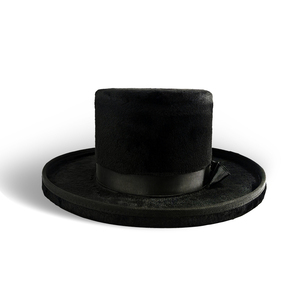 Sombrero de Copa Clásico con Piel Sintética <span class=keywords><strong>y</strong></span> Acabado de Terciopelo, Elegante Sombrero de Disfraz Formal para Bodas, Fiestas <span class=keywords><strong>y</strong></span> Actuaciones Escénicas - Product Image 3