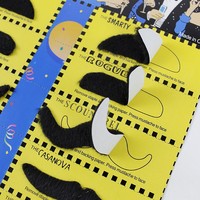 Fausses musettes noires artificielles, lot de 10 pièces, accessoires pour Costume de Cosplay en vente