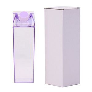 500ml/1000ml Custom Printing Creative Sports Square Leak-Proof Unisex Water <b>Bottle</b> with <b>Straw</b> & Lid for Party Use - Product Image 4