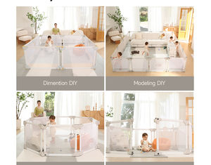 Corralito para niños Malla transpirable Interior Visible Centro de juegos Escuela Uso al aire libre Valla DE SEGURIDAD Corralito para bebés - Product Image 3