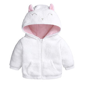 Automne hiver INS Style veste à capuche pour garçons et filles couleur unie décontracté fermeture à glissière pour bébé porter sur pour <span class=keywords><strong>Amazon</strong></span> - Product Image 5