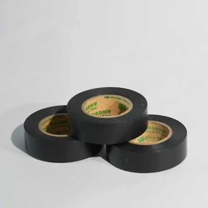 Ylw chống cháy Acrylic áp lực nhạy cảm <span class=keywords><strong>PVC</strong></span> một mặt Băng cách điện không thấm nước công nghiệp Đen 12mm 20m carton - Product Image 3