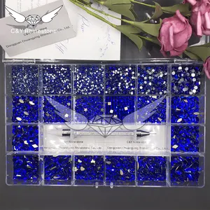 B1 Hochwertige Multi Form Glas Kristall Stein Dekoration Design Flatback Nail Art Phantasie Strass