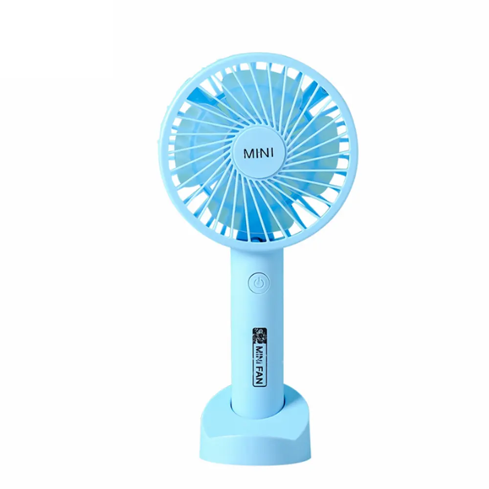 Pratique Rechargeable Mini Ventilateur Portatif avec support De Charge USB Portative À Main Ventilateur LED