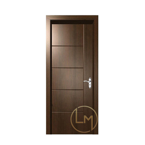 Pintu Kayu Solid Tahan Air Interior Mewah Hotel Modern Jerman Kustom Pintu Kayu Jati - Product Image 2