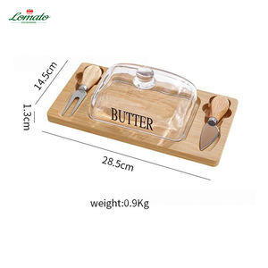 Tabla de cortar de madera en forma de corazón, plato para mantequilla, cuchillo y tenedor |   Estante de Almacenamiento Multifuncional, Duradero y Ecológico, Plato para Queso - Product Image 6