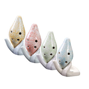 Bán Buôn Nhiều Phong Cách Làm Bằng Tay Gốm Sáo Đầy Màu Sắc Cá Hề Nấm Ốc Ocarina 6-Lỗ Sáo Ocarina Cho Giáng Sinh - Product Image 2