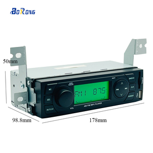 Araba radyo tek 1 din MP3 çalar 12V <span class=keywords><strong>FM</strong></span> radyo AUX girişi Stereo ses - Product Image 2