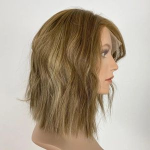 Precio del proveedor Virgen India cruda 14 pulgadas Color rubio miel Calidad <span class=keywords><strong>de</strong></span> <span class=keywords><strong>princesa</strong></span> Peluca <span class=keywords><strong>de</strong></span> cabello humano <span class=keywords><strong>de</strong></span> lujo 10a Cabello humano Pelucas Judías - Product Image 4