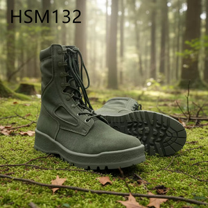 Bottes de combat HWH en cuir suédé naturel anti-déchirure, 8 pouces, camouflage, équipement tactique, populaires au Qatar HSM171 - Product Image 6
