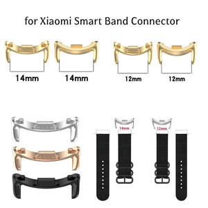 Correa para Reloj Inteligente de 12 mm y 14 mm, Adaptador de Conector de Acero Inoxidable para <span class=keywords><strong>Xiaomi</strong></span> Smart Band 10 9 8, Accesorios - Product Image 1