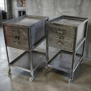 INDUSTRIAL & VINTAGE HOME FURNITURE IRON RUSTIC JALI BED SIDE CABINET for HOME OFFICE DINING <b>BATH</b> ROOM HOTEL - Product Image 3