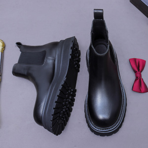 Bottes d'hiver personnalisables pour hommes 2025 en cuir véritable à bout pointu, légères pour l'été, en prévente, en cuir verni brillant - Product Image 4