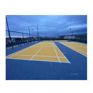 Modular Interlocking Plastic Floor <b>Tiles</b> for Outdoor Playground & Badminton Court Flooring - Product Image 3