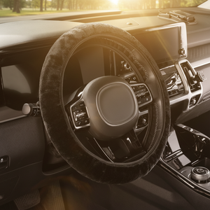 Fundas para Volante de Coche, Ajuste Universal, Lana Artificial Antideslizante para Elantra <span class=keywords><strong>Santa</strong></span> <span class=keywords><strong>Fe</strong></span> Coupe de 3 Radios - Product Image 1