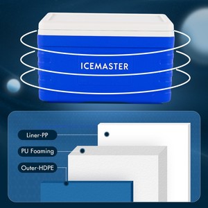 Icemaster 30L 65L 85L PU tạo bọt Ice Cooler Box Dã Ngoại Y Tế Vận chuyển vaccine lớn dã ngoại câu cá hộp mát - Product Image 4