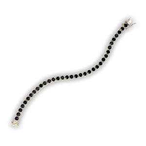Pulsera de Cadena y Eslabones Chapada en Oro de 18K NERO NEMESIS, Joyería de Lujo Hecha a Mano, Elegancia Oscura y Audaz, Regalo - Product Image 4