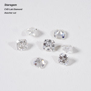 Starsgem CVD ห้องปฏิบัติการปลูกเพชรรูปสี่เหลี่ยมจัตุรัสแปดเหลี่ยมแอสเชอร์ตัดสี VVS ความชัดเจนขนาดระยะประชิดแล็บปลูกเพชร - Product Image 1