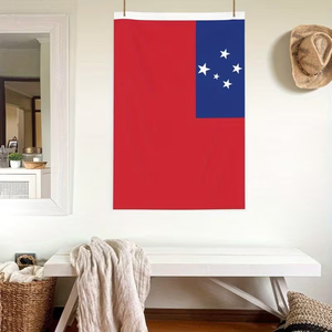 Фабричное производство: 100% полиэстер, ткань с цифровой печатью, флаг Самоа, 90x150 см, для мероприятий на открытом воздухе и праздничного использования. - Product Image 3