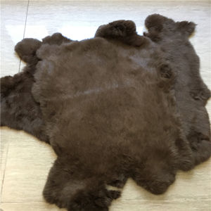 Plaque de fourrure de lapin <span class=keywords><strong>Rex</strong></span> <span class=keywords><strong>chinchilla</strong></span> 100% naturelle de couleurs réelles en gros - Product Image 4