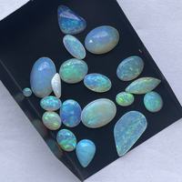 Opale de Feu Naturelle Blanche Australienne 10mm 20mm, Cabochons Ovales Lisses Calibrés, Effet de Couleur, Qualité AAA, Fournisseur en Gros en Ligne