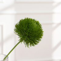 Tige de Dianthus artificiel vert en gros, fleur artificielle à toucher réel pour la décoration florale de la maison, des mariages et des vases