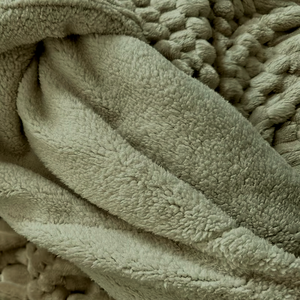 ผ้าห่มผ้าสักหลาดโพลีเอสเตอร์สีเขียวแบบกำหนดเองนุ่มและอบอุ่นสำหรับที่นอนโซฟางีบผ้าทอลวดลายทึบ100% ตามสั่ง - Product Image 4