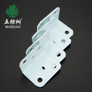 Équerres en acier Wukeshu, 5 mm d'épaisseur, acier laminé à froid, en forme de L, 90 degrés, support d'angle peint en blanc - Product Image 4