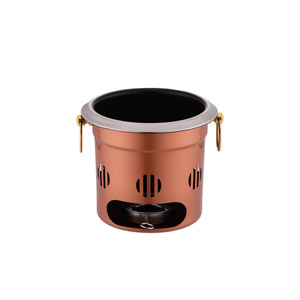 Reunion Skewers Hot Pot Stainless Steel 2.1L-4L Portable Outdoor Cooking Pot With Alcohol Stove For Camping BBQ - Product Image 5