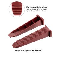 Système de nivellement de carreaux en plastique Nivellement des cales réutilisables 100 pièces par sac avec un matériau ABS plus stable