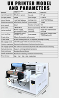 Imprimante hybride UV DTF à double tête XP600 haute vitesse 6050 pour acrylique, bois, métal, autocollants et cylindres (impression plat et rouleau)
