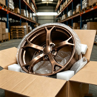 Jantes forgées monobloc personnalisées 6061 T6 Bronze 5 branches 5x114.3 5x120 5x112 16 17 18 19 pouces pour 370Z 350Z Nismo V1
