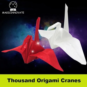 Magia <span class=keywords><strong>de</strong></span> las grullas <span class=keywords><strong>de</strong></span> Origami para niños, trucos autoplegables, accesorios mágicos <span class=keywords><strong>de</strong></span> dos colores, juguetes mágicos <span class=keywords><strong>de</strong></span> primeros planos para niños, venta al por mayor - Product Image 2