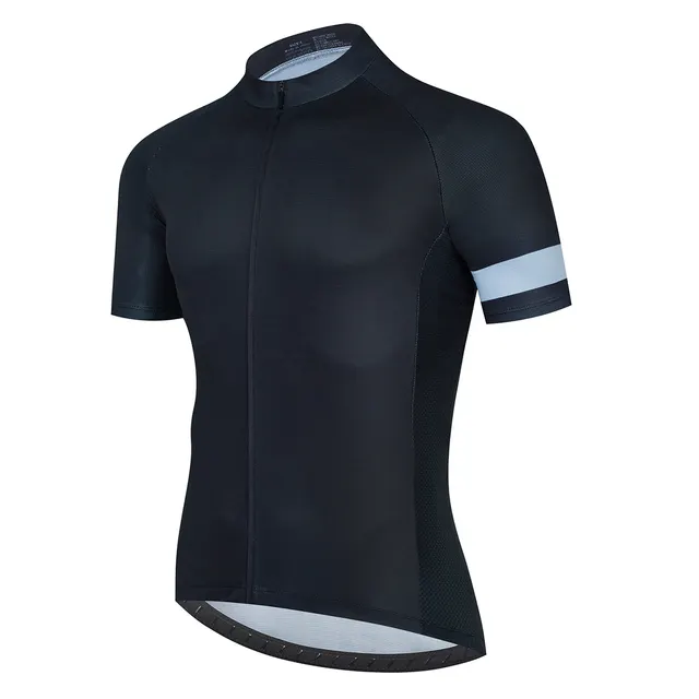 OEM Plain Short Sleeves Cycling Clothing Black Pro Team Bicycle Bike Men Wear Bib Shorts Set Clothing Custom Cycling Jersey