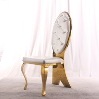 Chaise de Salle à Manger en Métal au Design en Z Moderne et Convertible en Acier Inoxydable pour Banquets de Luxe, Mariages et Usage Hôtelier
