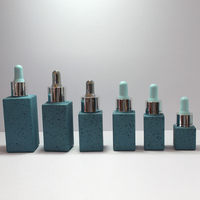 Botol Serum Kaca Persegi Bening 30ml 50ml Dengan Pipet Kemasan Perawatan Kulit Kosmetik