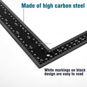Righello da carpentiere <span class=keywords><strong>in</strong></span> acciaio al carbonio resistente da 8x12 pollici (imperiale/metrico) - Product Image 2