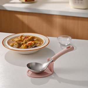 Cuchara Antiadherente de Acero Inoxidable 304 con Mango de Silicona Confortable para el Hogar y Restaurantes, Cuchara de Cocina Resistente al Calor - Product Image 5